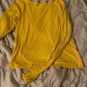 Mustard yellow long sleeve top